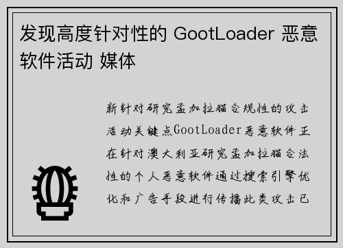 发现高度针对性的 GootLoader 恶意软件活动 媒体